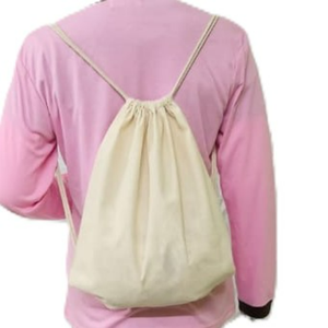 Sac à dos à cordon de serrage personnalisable pour homme, imperméable, style tendance, avec doublure en coton biologique pour le sport et les activités de plein air - Product Image 4