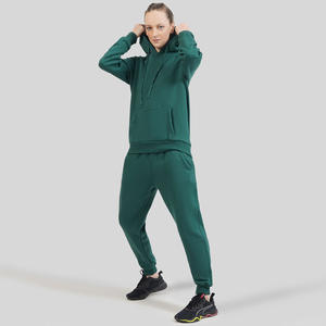 Chándal con forro polar para mujer, conjunto de 2 piezas, cálido, elegante, sudadera de gran tamaño, Pantalones - Product Image 2