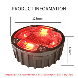 Luz de Señalización Vial Solar de Aluminio, Impermeable IP68, 1000m de Distancia Visual, 72 Horas de Duración, <span class=keywords><strong>para</strong></span> Marcadores de Carreteras - Product Image 5