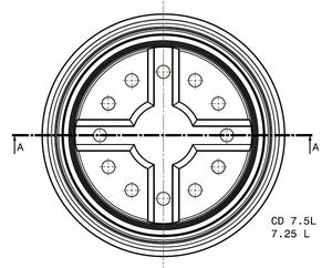 Pots de haute qualité CD 7,5 litres pots de pépinière ronds en plastique recyclé de différentes couleurs - Product Image 4