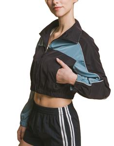 Chaqueta Cortavientos de Nailon Impermeable con Logotipo Personalizado para Mujer, Chaqueta Cortavientos Arrugada para Universidad y Escuela - Product Image 4