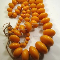 Collier de perles jaunes en résine de haute qualité, design multi-formes, classique, pour mariage, anniversaire, cadeau, mode quotidienne, femme