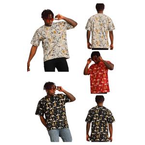 T-shirt pour homme coupe classique, streetwear, uni, grande taille, poids lourd, 100% coton tricoté, OEM ODM - Product Image 5