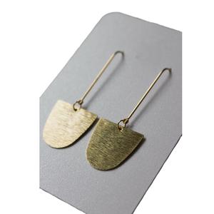Pendientes de aro de latón minimalistas ligeros de alta calidad, joyería de uso diario personalizada, estilo clásico, para pedidos a granel - Product Image 3