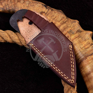 Hot Selling Medieval Viking Outdoor Hunting <b>Knife</b> Hand Forged with Leather Wrapped Handle for Camping DIY Grade OEM Customizable - Product Image 2
