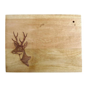 Tabla de cortar y cortar de madera de doble cara hecha de madera de mango con diseño grabado Calidad de exportación premium de la fábrica de La India - Product Image 4