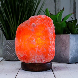 Lampe en sel rose de l'Himalaya 100% naturel, 3-4 kg, sculptée, veilleuse du Pakistan, emballage personnalisé avec cordon d'alimentation - Product Image 1