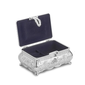 Eye Catching Finished High Quality Metal Tabletop Decorative Luxury Jewellery <b>Box</b> for <b>Rings</b> Necklaces & Pendant - Product Image 3