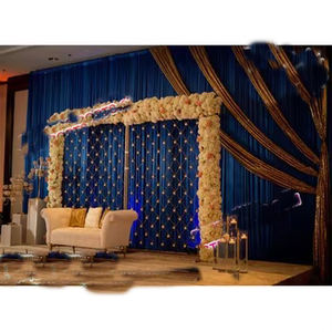 Vela de flores para escenario de boda, paredes traseras, impresionante vela de boda, telón de fondo, pared de vela inglesa de moda para decoración de boda, EE. UU. - Product Image 1