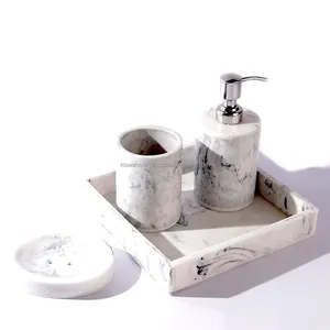 Standard Design <b>Bathroom</b> Products Modern Look Household Luxury for Hotel Resin <b>Bathroom</b> Accessories Set <b>Bathroom</b> <b>Decoration</b> item - Product Image 4