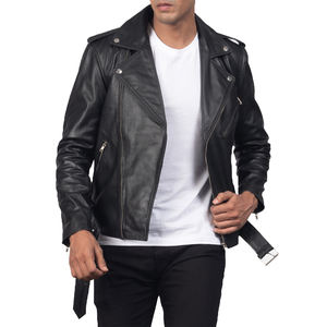 Chaqueta de cuero puro a la moda para hombre, chaquetas de cuero paquistaní, diseño de logotipo personalizado, OEM, novedad, venta al por mayor - Product Image 4