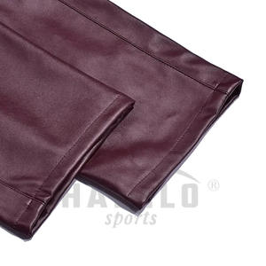 Pantalons en cuir personnalisés les plus populaires Pantalons en cuir pour hommes Pantalons noirs en cuir taille haute pour hommes - Product Image 5