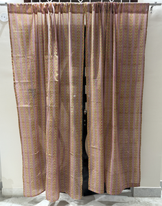 Cortinas Ecológicas Tejidas de Algodón Clásico con Estampado Floral para Hoteles, Hogares y Cafeterías - Product Image 2