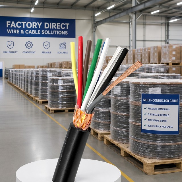 KVVP Shielded Control Cable Copper Conductor PVC Insulation Anti Interference for Automation System