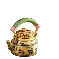 Théière nouveau Design imprimé à la main Design tendance à la mode fabricant indien et exportateurs de bouilloire