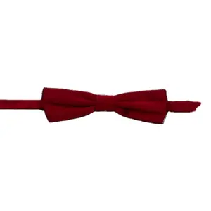 100% Made In Italy Bow Tie Red Man Accessories Classy Style Menswear Ready To Wear Accessories For Company Party