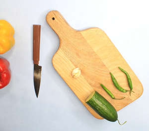 เขียงไม้สำหรับเสิร์ฟพร้อมที่จับตกแต่ง - Product Image 2