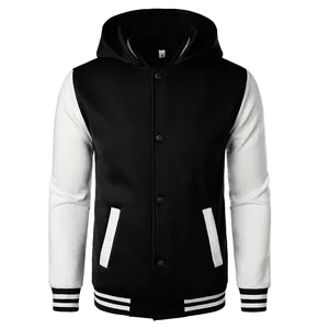 Herren Casual Sports Baseball Jacke Mode Hooded Letterman Jacken Premium Quality Custom ized Baseball Jacken