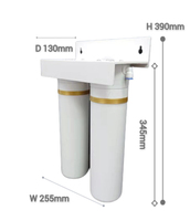 Système de purification de filtre d'eau sous évier à changement rapide en 2 étapes