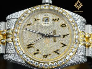 Reloj Mecánico Automático con Movimiento Visible, Reloj de Moissanita Hecho a Mano, Marca de Alta Calidad, Cierre de Pulsera con Indicador de Fecha - Product Image 5