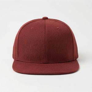 Casquette de baseball pour hommes, vente en gros, OEM personnalisé, 6 panneaux, broderie, visière plate de qualité supérieure, taille réglable, coton uni, respirant, couleur personnalisée - Product Image 1