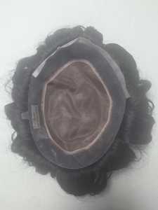 Autrichien Taz Hair Bangladesh Perruque de toupet de cheveux humains mono de qualité supérieure avec corps naturel et styles de vagues profondes Prothesis - Product Image 2