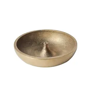 Bâton d'encens de luxe en laiton, décoration antique, moderne, rond personnalisé, en métal, porte-encens à vendre - Product Image 1