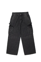 Jean cargo baggy Y2K pour homme, taille mi-haute, style streetwear, vintage, délavé, 100 % coton, coupe droite ample, denim, hiver, printemps, automne