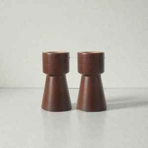 Hand Polished Embossed Round <b>Wooden</b> <b>Candlestick</b> <b>Holder</b> Candle Stand for Luxury Home Decoration - Product Image 5