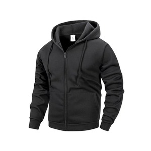 Grande taille hommes veste à glissière automne hiver décontracté sweats à capuche zippés Sport chaud à manches longues hip-hop Streetwear vêtements pour hommes - Product Image 3