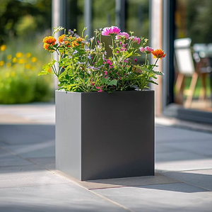 Jardinière de jardin galvanisée de ferme moderne Pots de fleurs et jardinières décoratifs en fer Petites et grandes fournitures de conception économiques - Product Image 5