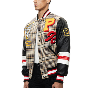 Personalizado de alta calidad de los hombres Letterman chaquetas nueva moda calle estilo universitario chaqueta de béisbol OEM al por mayor - Product Image 5