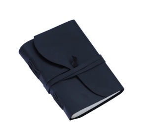 Grossiste Journal en cuir véritable souple noir pur Journal relié Journal intime fait à la main coton recyclé non doublé 120 pages vierges - Product Image 3