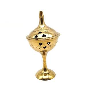 Quemador de incienso de oro real Vajilla de boda y Navidad Incensario decorativo Bolsita Olor Quemador de incienso de latón a precio barato - Product Image 3