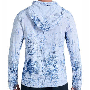 Personnalisé Votre Logo Haute Qualité Hommes UPF 50 + Protection Solaire Séchage Rapide Stretch Pêche UPF Hoodies Sportswear Vêtements de Pêche - Product Image 4