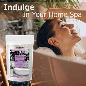 Poudre de bain de flocons de magnésium de la mer Morte fabriquée aux États-Unis formulations personnalisées marque privée riche en minéraux relaxants parfumés privé - Product Image 3