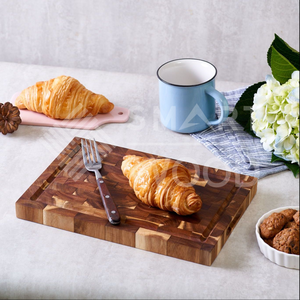 Smartwood Factory Direct Planche à découper en bois rectangulaire à grain d'extrémité ACACIA de haute qualité, écologique, logo personnalisé, durable et élégant - Product Image 3