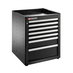 Gabinete de Herramientas Facom de Base Simple con 7 Cajones, Color Negro - Product Image 2