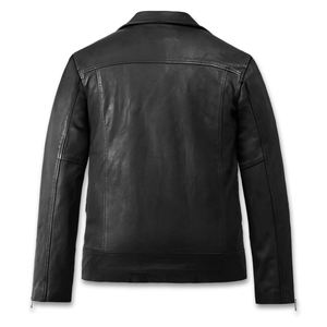 Veste d'hiver en cuir véritable élégante pour hommes Veste d'hiver en cuir imperméable Fabricant de gros Vestes en cuir personnalisées - Product Image 6