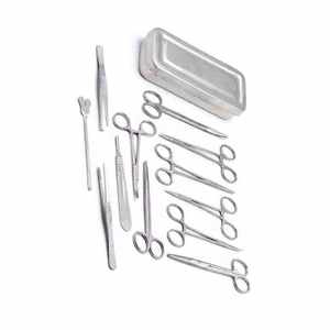 Kit de dissection de base, 13 pièces, ensemble d'instruments chirurgicaux manuels, acier inoxydable de haute qualité, outils complets pour chirurgie mineure - Product Image 4