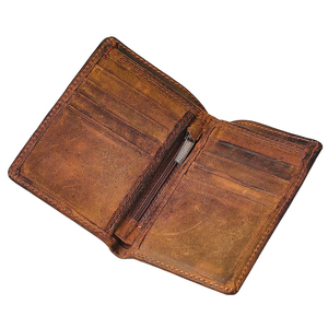 2025 Top Trending Men's Business Style Cartera de cuero al por mayor Nueva moda Cremallera Poliéster Hecho en fábrica Más vendidos - Product Image 3