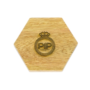 Sous-verres hexagonaux de qualité supérieure en bois de teck minimaliste élégant pour la décoration intérieure anniversaire anniversaire ou occasions de mariage - Product Image 3