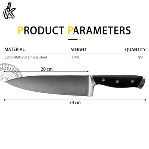 Juego de cuchillos de Chef de acero inoxidable de alto carbono de 8 pulgadas, hoja de Damasco de alta calidad de 5 pulgadas - Product Image 4