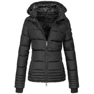 <b>Women's</b> <b>Lightweight</b> Oversize Puffer <b>Jacket</b> Custom Color <b>Waterproof</b> Breathable Polyester Nylon Casual Embroidery Low MOQ - Product Image 2