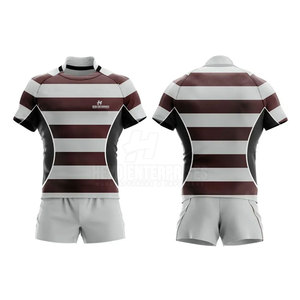 Uniforme de Rugby Unisex 2026, Diseños Personalizados, Conjunto Liso de Poliéster, Transpirable, para Adultos - Product Image 3