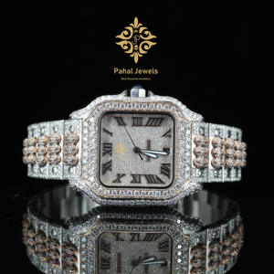 Montre à quartz pour homme de haute qualité avec diamants, design classique avec mouvement mécanique en édition limitée, vente en gros d'usine - Product Image 1