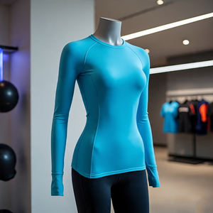 OEM Sublimation Rash Guard Manches Longues Active Top Compression Impression Graphique Maillots De Bain Surf Maillots De Bain Rash Guard Dames - Product Image 6