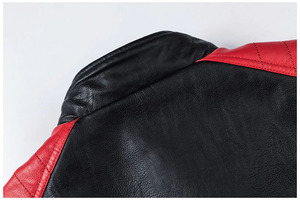 Chaqueta Casual de Invierno para Hombre 2025, Chaqueta de Motero Personalizada de Lona y Cuero con Cuello Alto, Servicio OEM, Impermeable, Resistente al Viento, Venta al Por Mayor, Moda - Product Image 4