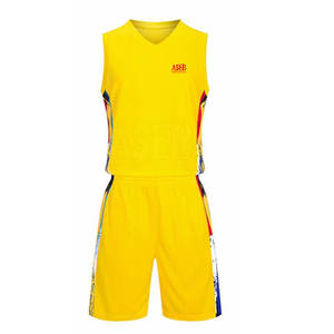 Uniforme de baloncesto de Venta caliente sin mangas Diseña tu propio logotipo uniforme de baloncesto para unisex - Product Image 1