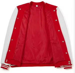 Veste universitaire personnalisée directement de l'usine, veste de baseball, veste en laine et cuir de qualité supérieure, vestes de basket-ball unisexes - Product Image 4